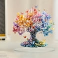 thumbnail image 3 of DefiDgd Valentine's Day Colorful Tree with Butterfly Table 2D Flat Acrylic Ornaments Decorations,for Party Birthday Table Bedroom Home Decoration(B), 3 of 5