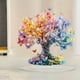 thumbnail image 4 of Árbol de cristal acrílico para decoración de escritorio de San Valentín | Adorno romántico de plástico 2D multicolor | Duradero y ligero (7,87 x 7,87 pulgadas) | Regalo ideal para San Valentín,, 4 of 6