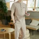 thumbnail image 5 of Conjunto de chándal de nailon blanco para hombre, conjunto de pantalones, sudadera, conjunto de camiseta y pantalones para hombre, nuevo conjunto elegante de manga corta a juego, 5 of 5