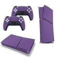 thumbnail image 4 of Skin Sticker for PS5 Slim / Pro / Standard Disc / Digital Edition Console and Controllers Decals for PlayStation 5 Dark Lavender, 4 of 5