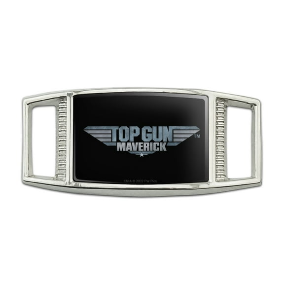 Top Gun: Maverick Logo Rectangular Shoe Shoelace Shoe Lace Tag Runner Gym Charm Decoration