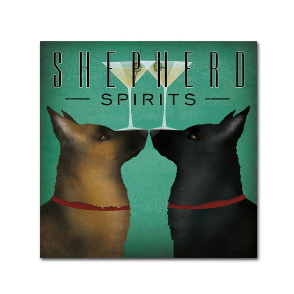 Trademark Fine Art 'Double Shepherd Martini' Canvas Art by Ryan Fowler