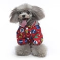 thumbnail image 7 of Dog Raincoat With Reflective Strap, Cartoon Animal & Star Print, Breathable Mesh Lining, Hooded Design - Pet Apparel For Small Medium Dogs, Waterproof Outdoor Jacket For Rainy, 7 of 7