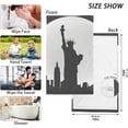 thumbnail image 3 of SKYSONIC Hand Towels New York Skyline Patterned 2 PCS, Cotton Bath Towel for Drying Face Hands Body ,Absorbent Lightweight Towels for Bathroom Ktichen Travel Gym, 16"x28", 3 of 7