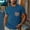 Blue, variant on Short Sleeve T Shirts for Man Yellow Crew Neck Pull-On Retro Vintage Tops Graphic Prints Refined Modern T-Shirts Khaki,S