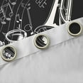 thumbnail image 4 of Feelyou Modern Musical Note Black Out Curtains, Pop Music Lover Curtains Pack of 2 (42x63 Each), Saxophone Piano Print Bedroom Curtains, Blackout Curtains Room Decor, 4 of 6