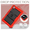 thumbnail image 6 of FJLBDE Case for iPad Pro 13 Inch (M4 2024/M5 2025), Rugged Shockproof Tablet Cases Cover with Kickstand Shoulder Strap, Red, 6 of 7