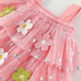 thumbnail image 5 of Jamsmile Toddler Girls Dress Sleeveless Strap Flowers Tiered Mesh Dance Party Tulle Dresses Kids Girls Holiday Princess Gowns Tutu Dress, 5 of 7