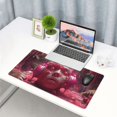 thumbnail image 4 of Kdxio Surreal Pink Headphones Print Large Gaming Mouse Pad,Non-Slip Base,Water Resist Keyboard Pad for Gamer,Office & Home,29.5 x 15.8 in, 4 of 6