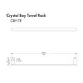thumbnail image 2 of ZLINE Crystal Bay Towel Rail in Chrome (CBY-TR-CH), 2 of 2