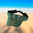 thumbnail image 6 of Bling Rhinestones Sun Visor Hat Sun Protection Hat for Women Men, 6 of 9