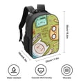thumbnail image 2 of Adventure Time 16 Inch Backpack with 2 Compartment, Large Capacity School Bookbags Casual Travel Daypack, 2 of 6