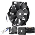 thumbnail image 4 of Electric AC Fan, Durable Engine Cooling Fan, Iron High Efficiency Intercooler Engine Bay For A/C Cooling Engine Radiators, 4 of 8