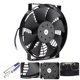 thumbnail image 4 of Universal Cooling Fan, Engine Cooling Fan, Stable High Efficiency Durable Iron Plastic Black Intercooler For A/C Cooling ANGGREK Engine Cooling Fan, 4 of 8