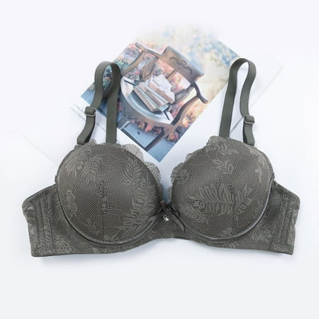 LLYWEY Plus Size Bras on Clearance Lace Bras Ladies Bralette Bra Style-1223 Women Lightly Lined Bra Feature Adult Female Sports Sports Bras Green-1 36B