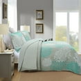 thumbnail image 5 of 3 Piece Printed Leaf Quilt Set Lightweight Bedspread Set ME510, 5 of 6
