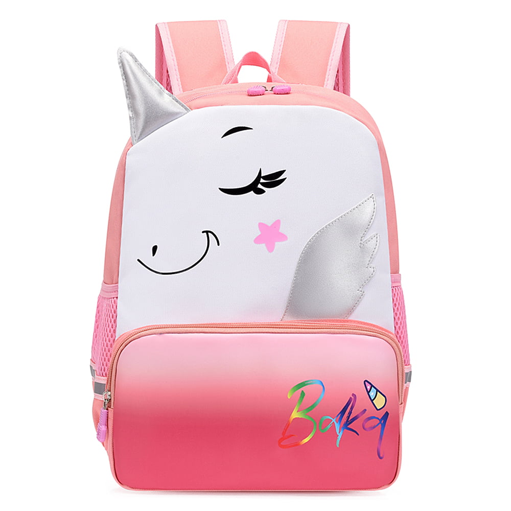 Any Name Kids Childrens Girls Back To School Bag Personalised Unicorn Backpack