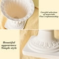 thumbnail image 4 of Orangide Plastic Urn Planter, Pedestal Flower vases Plant Pot, Plants Pots for Indoor Outdoor Patio Front Porch, White, 4 of 7