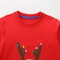 thumbnail image 4 of Gubotare Toddler Baby Boy Christmas Outfit Kids' Pants Set with Painted Boys Girls Coloring Shirt, Draw & Color Fun Designs 3T 4T (Red,3-4 Years), 4 of 6