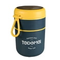 thumbnail image 1 of TAZA TERMO DOBLE ESPACIO DESMONTABLE Acero inoxidable, 2 contenedores, ideal para líquidos y sólidos, incluye cuchara desmontable, anillo de goma anti derrames, válvula de salida de vapor., 1 of 5