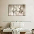 thumbnail image 2 of Elephant Stock Rustic White Horses Wall Art - Horizontal Canvas Wall Art - Living Room Wall Decor - Animal Canvas - Beige And Brown Decor - 36" x 24", 2 of 8