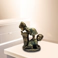 thumbnail image 3 of Estatua de Jardín para , Niño Y , Escultura, Adornos para Césped, Acabado en Bronce, Artesanía en Resina - Agua potable perfecl Estatua de resina, 3 of 8