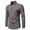 Gray, variant on Men's Lightweight Jackets Casual Turn-down Collar Button Shirt Blouse White XL