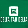 thumbnail image 3 of CafePress - Delta Tau Delta White Stacked Signature T Shirt - Women's Traditional Fit Dark T-Shirt, 3 of 4