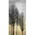 thumbnail image 2 of Bennett, Kate 18x32 Gold Ornate Wood Framed with Double Matting Museum Art Print Titled - Trees on Silver and Gold I, 2 of 4