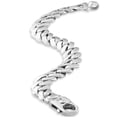 thumbnail image 3 of Pompeii Men's Cuban 14k Gold (84gram) or Platinum (159gram) 14mm Link Bracelet 8.5" (,), 3 of 6