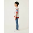 thumbnail image 4 of Peanuts Boys' Short Sleeve Snoopy Batter Up Football Jersey - Inspired Sweater, Size XS-XXL, 4 of 5