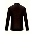 thumbnail image 2 of Men's Polo Shirts Long Sleeve Golf Polo Shirts for Men Quick Dry UPF 50+ Sun Protection Polos Casual Collared Shirts Black L, 2 of 5