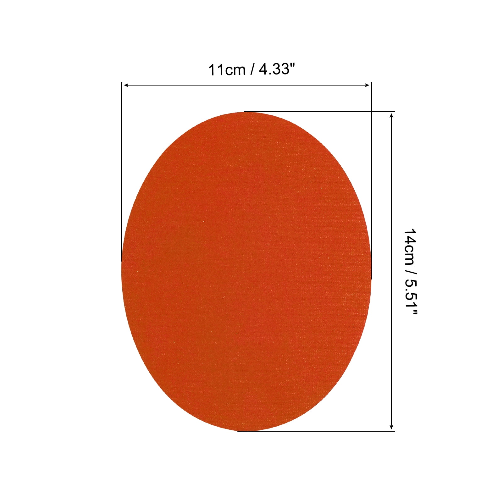Unique Bargains Elbow Knee Iron-on Patches for Clothing Repair Crafts Orange-Red