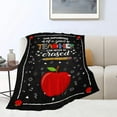 thumbnail image 2 of Teacher Gifts Blanket Retirement Throw Blankets Soft Fleece Flannel Bedding Best Teacher Appreciation Gifts for Teachers Women Men Adults Stuff Plush for Couch Sofa Bed Room Decor Teacher, 2 of 7