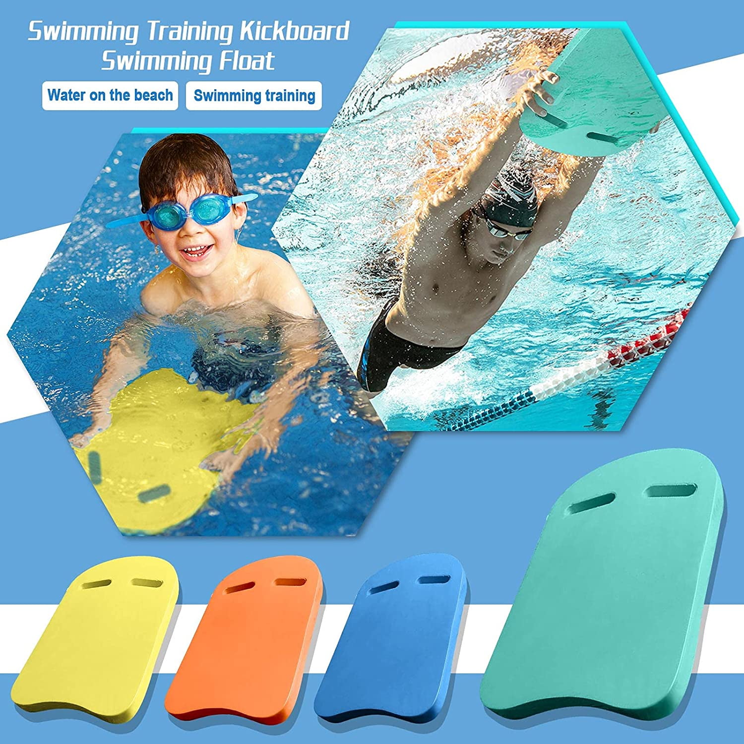 Sports Floating Board Anti-drowning Adult Foam Eva Back Float (order Note:  Star-shaped Blue And Yellow)floor Cleaner Washcloths Kitchen Organization T