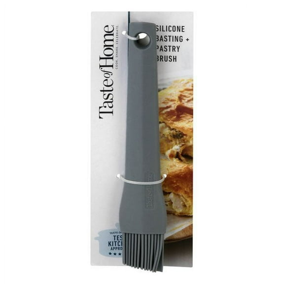 Taste of Home Silicone Basting Plus Pastry Brush; Ash Gray