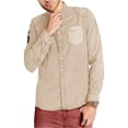 thumbnail image 1 of Buffalo David Bitton Silvur-X - Camisa con botones para hombre, color beige, XX-Large, 1 of 2