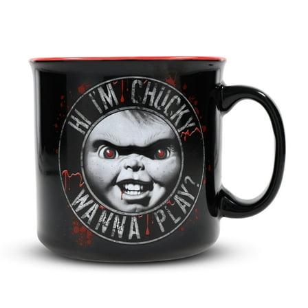 Child's Play "Hi, I'm Chucky" Ceramic Camper Mug | Holds 20 Ounces