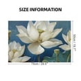 thumbnail image 2 of JRXY Wooden Jigsaw Puzzle - White Flowers Blue Background Yellow Center - Impossible Wooden Puzzles Gift for Family Friends 1000 PCS, 2 of 6