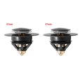 thumbnail image 4 of Injueey Bounce Core Pop-Up SINK DRAIN Baño Lavabo Fregadero Filtro Tapón Hair Catcher Colador Accesorios 33.5mm / 37mm Acero inoxidable Negro 37 mm 2piezas Injueey CBP175645, 4 of 6