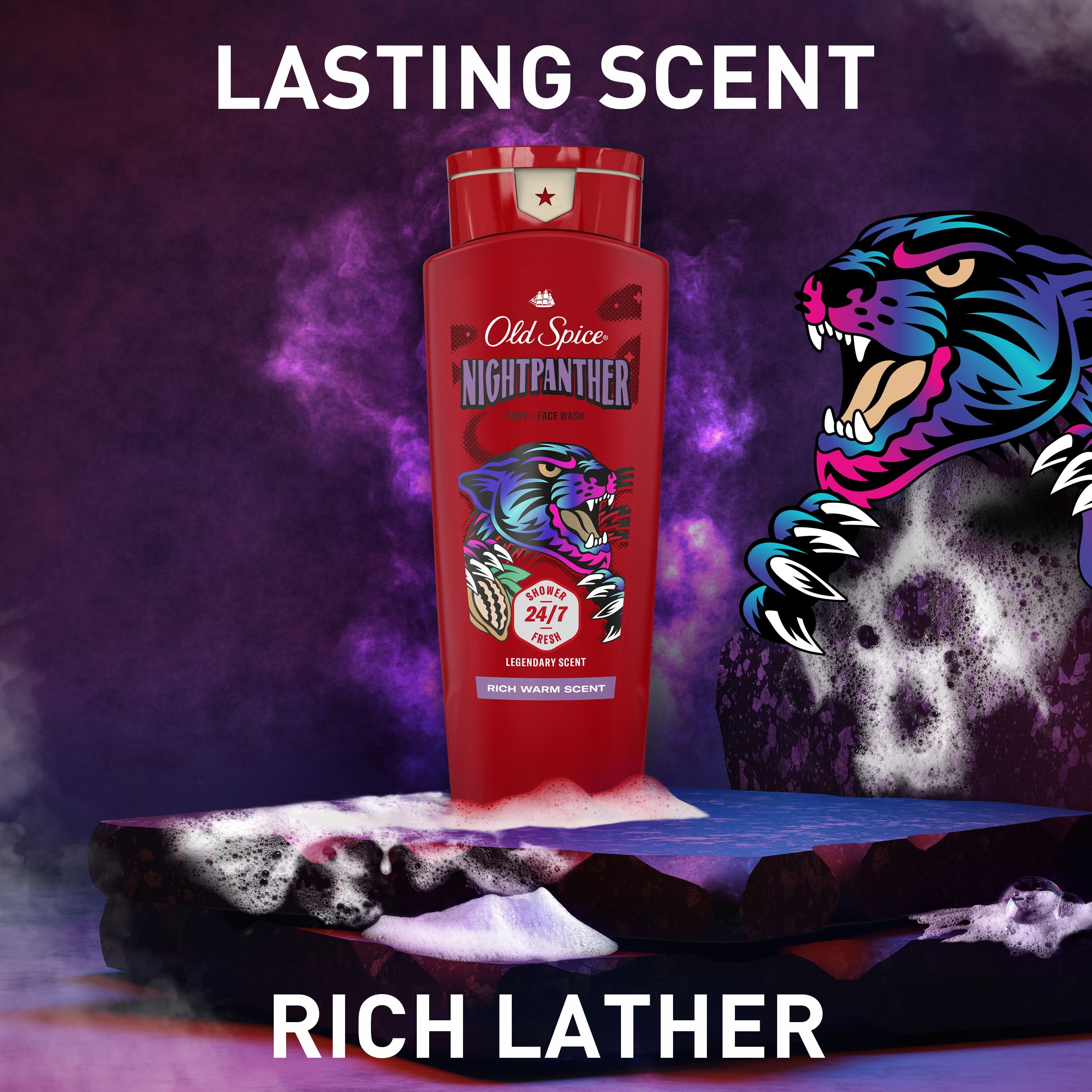 Nettoyant pour le corps Old Spice pour hommes, NightPanther