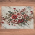 thumbnail image 6 of Ambesonne Flowers Jigsaw Puzzle Durable Cardboard, Tender Floral Marble Print, 1000 pcs, Pale Ruby and Laurel Green, 6 of 6