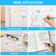 thumbnail image 5 of Notas Adhesivas, 100 PCS Post Sticky It Notes Transparentes, Hojas de Notas Adhesivas Transparentes Impermeables, 7,5 x 7,5 cm Uso Repetible, para Oficinas, Hogares y Estudiantes, 5 of 5
