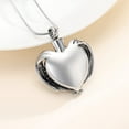 thumbnail image 3 of Cremation Jewelry for Ashes Pendant - Crystal Heart Urn Necklace with Mini Keepsake Urn Memorial Ash Jewelry, 3 of 6