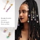 thumbnail image 3 of Joyería colgante para el cabello con trenza colgante de color joyería para rastas suavidad para bodas ANGGREK Otros, 3 of 8