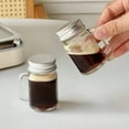 thumbnail image 2 of 2/4/6Pcs 35ml Mini Glass Sealed Bottle for Jam Honey Coffee Concentrate Milk Juice Leakproof Bottle with Lid Portable Empty Jar, 2 of 9