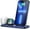 blue, variant on Wireless Charger,Portable 3 in 1 Charging Station for Apple Devices Foldable Charger Station for Apple Watch 7/6/SE/5/4/3/2/1 , iPhone AirPods Pro3/2/1 Valentine's Day gift