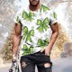 thumbnail image 1 of Tops para hombre, blusas y camisas de manga corta con cuello redondo para hombre, jersey informal con cuello redondo estampado para hombre, pantalones cortos deportivos para fitness, blusa de poliéste, 1 of 5