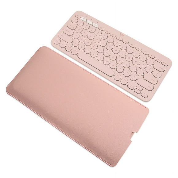 Leather Keyboard Sleeve Dustproof Waterproof Double Sided PVC Portable Keyboard Travel Sleeve Bag Case for Logitech K380