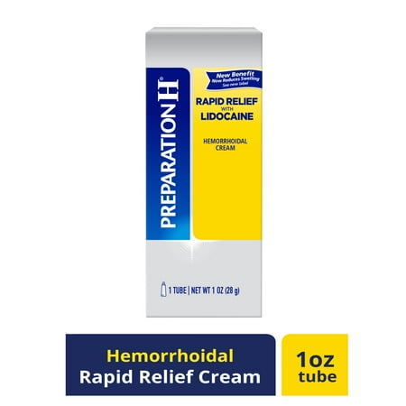 Preparation H Rapid Relief Hemorrhoid Cream With Lidocaine - 1 Oz Tube